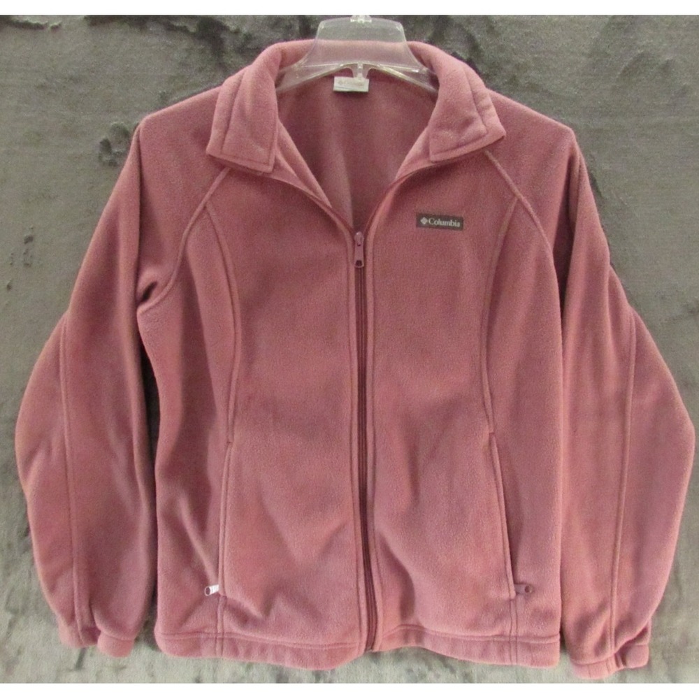 Columbia Sportswear Zipper Jacket Sweater Sweatshirt Womens XL Mauve